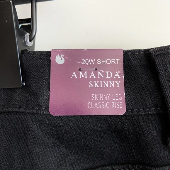 Gloria Vanderbilt Size 20W SHORT Amanda Skinny Jeans - Picture 7 of 10